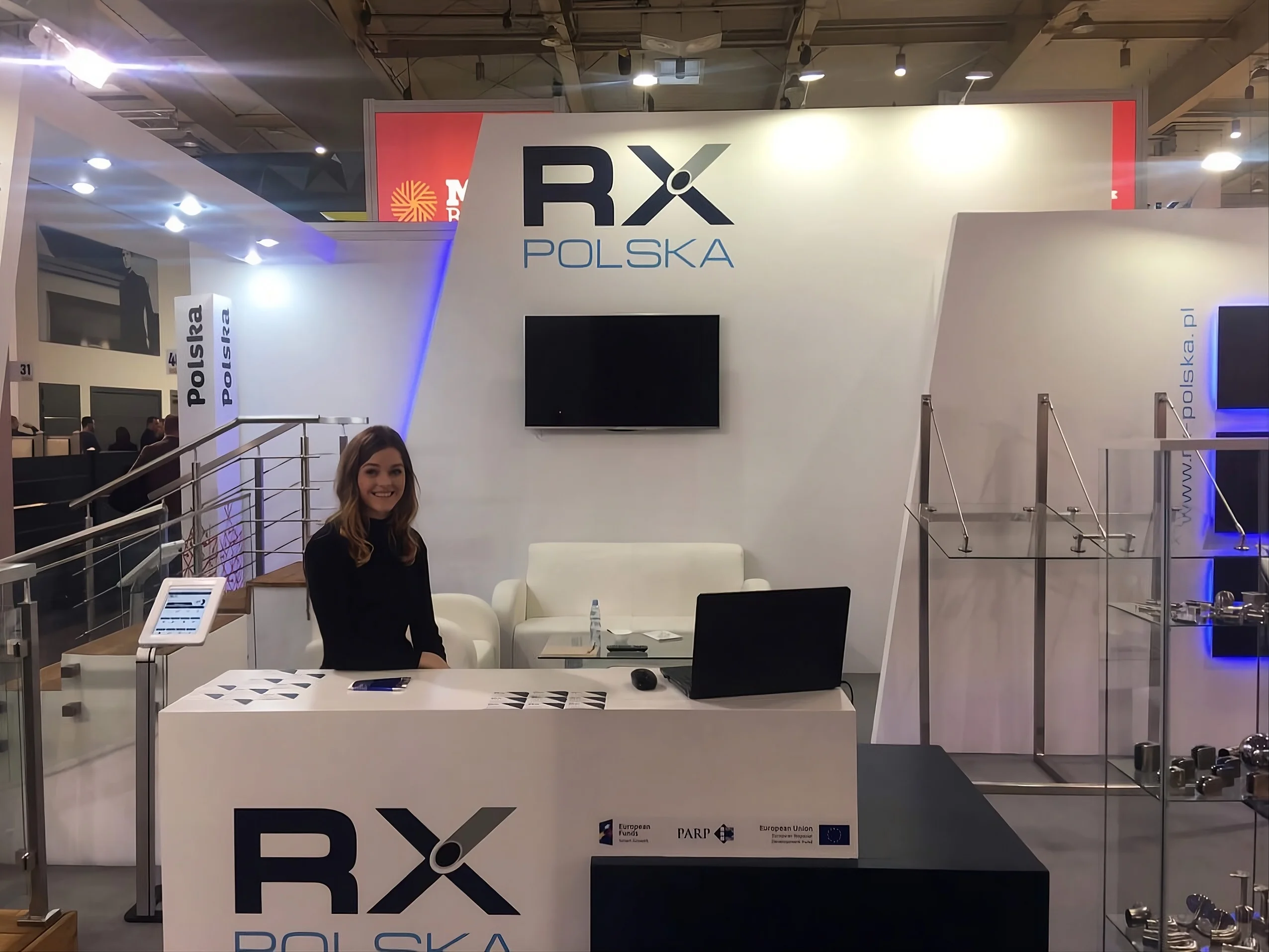 Hostess at RX Polska booth